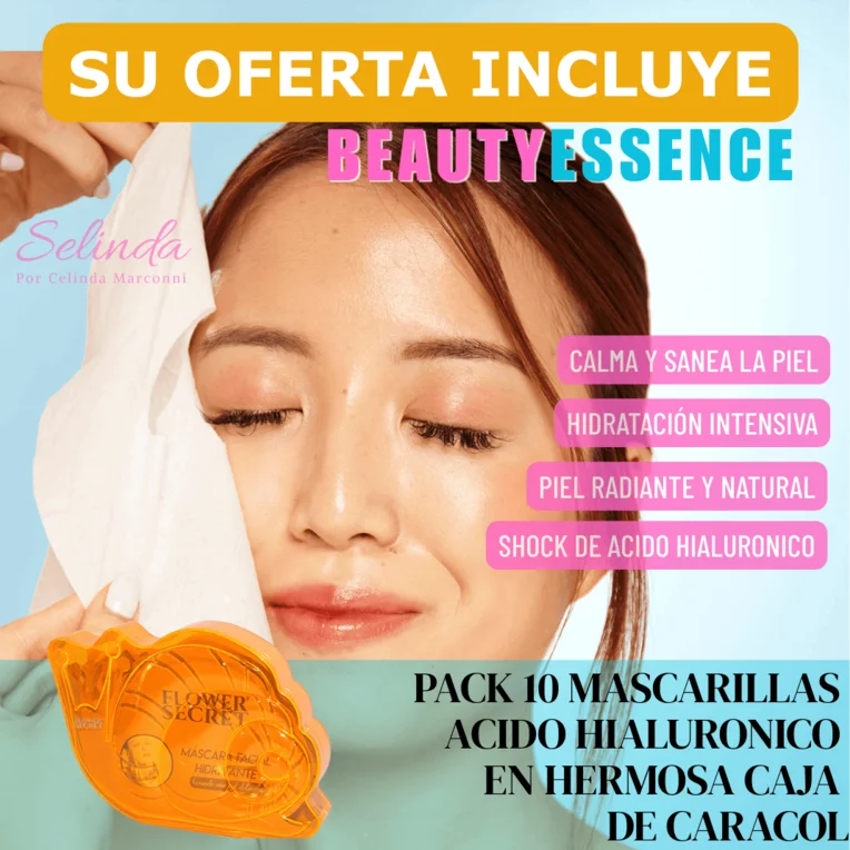 BeautyEssence - Pack Serum Antiarrugas + 10 mascarillas colágeno