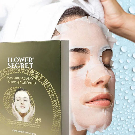 Mascarilla Facial Acido Hialuronico - Caja 10 Uni